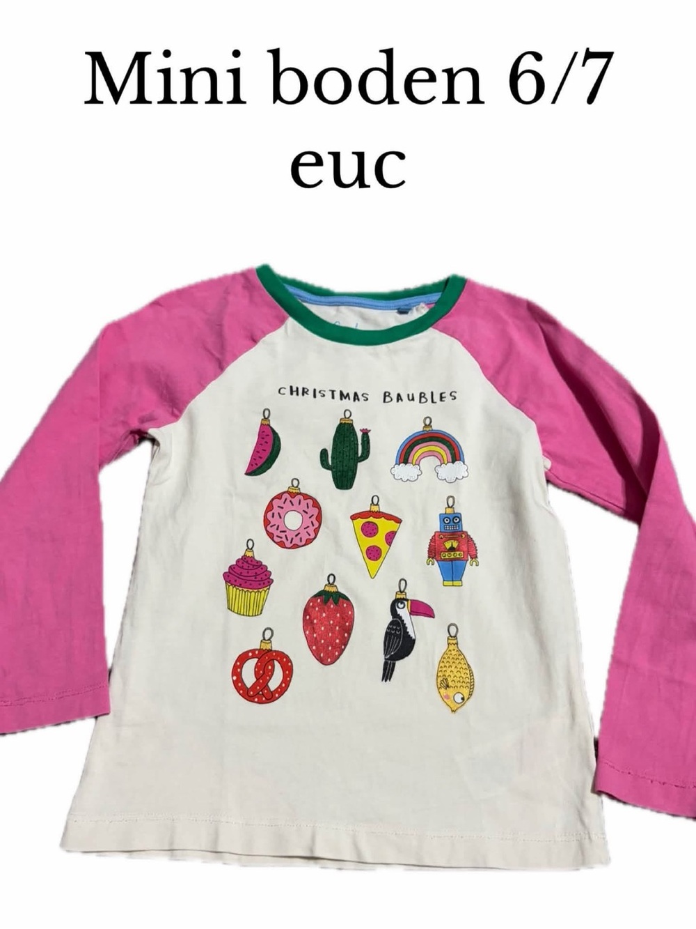 Mini boden 6/7 Christmas shirt